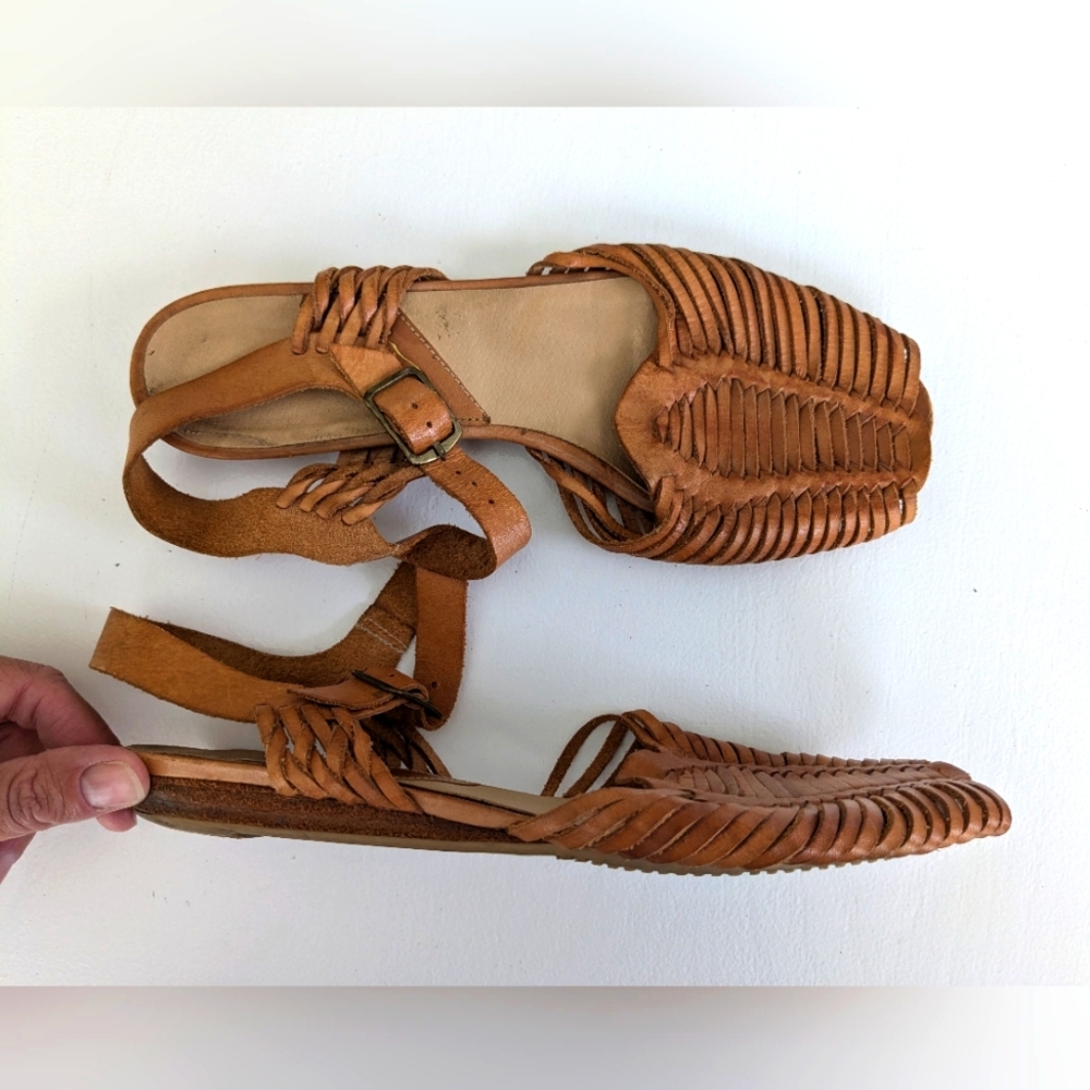 Candie's Tan Woven Sandals